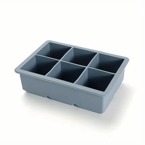 Grand moule à glaçons en silicone, sans BPA, qualité alimentaire, souple, 6/8 cavités, facile à démouler, glaçons à dissolution lente pour whisky - Product Image 6