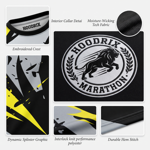 Camiseta de Maratón con Logotipo Personalizado para Hombre y Mujer, Ropa Deportiva Transpirable que Absorbe la Humedad, Fabricante al por Mayor OEM ODM - Product Image 6