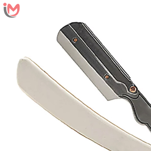 Navaja de Afeitar Manual Plegable de Acero Inoxidable Estilo Clásico, Económica, para Hombre, Afeitadora de Barba y Rostro con Una Sola Cuchilla - Product Image 2