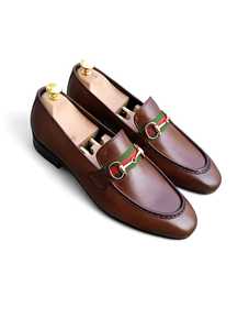 Mocassins en cuir respirant de haute qualité, fabriqués en usine, souples et confortables, à bout carré, pour hommes, décontractés, vente en gros, chaussures à enfiler - Product Image 2