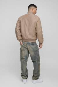 Veste bomber tendance pour homme, coupe-vent décontracté, veste bomber en cuir pour homme, vestes de haute qualité à la mode - Product Image 2