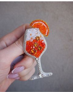 Handcrafted Embroidery Beaded Floral Bouquet Brooch <b>Pin</b> Luxury Wearable Art - Product Image 6