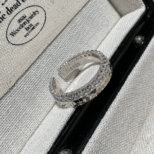 S925 Sterling Silver Korean Style Niche Design <b>Ice</b> <b>Ice</b> Simple Zircon <b>Ring</b> Korean Basic Flash <b>Ring</b> - Product Image 1