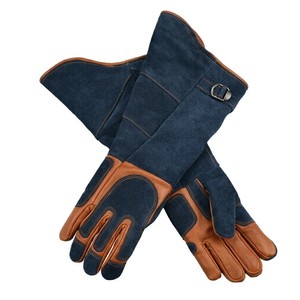 Professional Mig Welding Leather Gloves Heat Resistant Fireproof Gauntlet Cowhide Split Safety Protection Gloves USA - Product Image 3