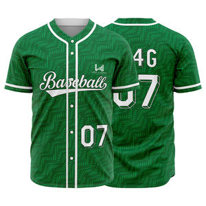 Camiseta de Béisbol Personalizada para Hombre, 100% Poliéster, Transpirable, de Secado Rápido, Antibacteriana, Manga Corta, Cierre Completo con Botones - Product Image 6