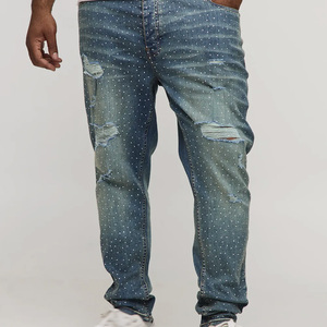 Custom distressed jeans mens jeans skinny jeans streetwear jeans wholesale bulk supplier usa market - Product Image 6