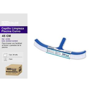 Spazzola curva per piscina Criscolor 45 cm per fondo e pareti della piscina - Product Image 1