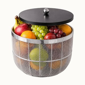 Modern Metal Wire Fruit Basket Luxury Creative Ball-Shaped Storage Bowl For Kitchen Countertop & Dining Table Centerpiece - Product Image 5