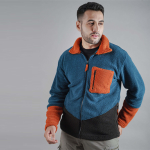 Chaqueta de Forro Polar Polartec de Diseño Personalizado OEM ODM, Chaqueta Deportiva de Cuello Alto para Hombre, Ropa de Abrigo de Otoño con Cremallera y Forro de Algodón, Cálida, Pakistán - Product Image 5