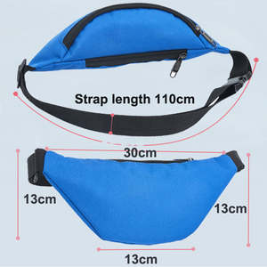 Riñonera Impermeable de Nailon para Hombre y Mujer, con Logotipo Personalizado, para Viajes, Correr, Ligera, con Bolsillo con Cremallera - Product Image 2