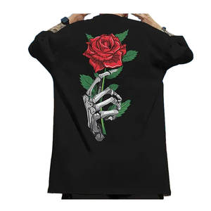 เสื้อยืดโอเวอร์ไซส์ผู้ชาย 300GSM ผ้าฝ้าย 100% สไตล์ฮิปฮอป ทรงหลวม คอกลม ล้างสีแบบแอซิด พิมพ์ลายด้านหลัง แบบ DTG ป้องกันขนร่วง เสื้อสตรีทแวร์ - Product Image 5