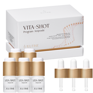 Ampolla Líquida Iluminadora con Ácido Hialurónico, Vitamina C + Niacinamida para el Rostro, Tono Radiante, Antienvejecimiento, Fórmula Ligera para Todo Tipo de Piel - Product Image 1