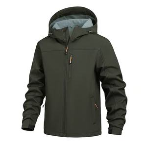 Custom Logo Fashion <b>Men</b> Casual Water resistant <b>Jacket</b> <b>Soft</b> <b>Shell</b> <b>Jacket</b> Sports Casual Spring <b>Jacket</b> for <b>Men</b> - Product Image 2