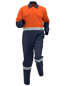 Mono de Trabajo Industrial Impermeable y Transpirable con Cremallera Frontal y Múltiples Bolsillos, Tallas Europeas, Diseño Color-Block, Venta al por Mayor - Product Image 2