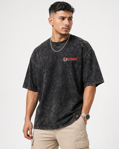 T-shirt en coton tricoté pour homme Fly Humble, coupe classique, 100% coton, manches courtes, col rond, style streetwear, prix abordable - Product Image 1