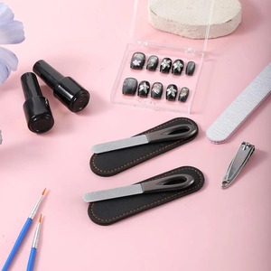LANGMA 1p Single Sided Crystal Glass Disposable Nail <b>File</b> 100 Grit Durable Travel <b>Case</b> - Product Image 3