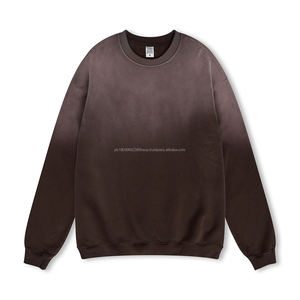 Sudadera estilo americano premium para hombre, estilo casual, holgada, con cuello redondo, en varios colores degradados, al por mayor - Product Image 3