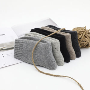 Soft Stretch <b>Winter</b> Men's <b>Socks</b> Breathable Cotton <b>Thick</b> 2 Toe Cuff Detail Class 1 Compression Quick Dry Daily Active Wear - Product Image 5