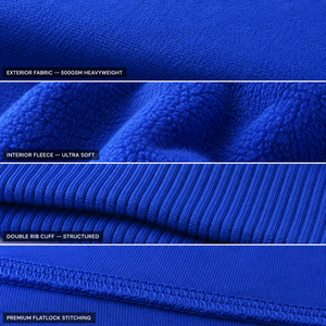 Unisex Einfarbiger Baumwoll-Trainingsanzug mit Kapuze, Atmungsaktiv, Kordelzug-Verschluss, Streetwear, Locker Geschnitten, Winter, Anpassbar - Product Image 6