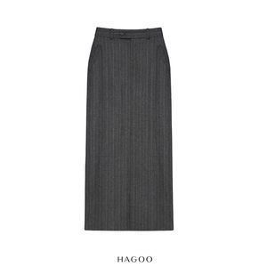Jupe longue plissée rayée taille haute respirante et confortable CV9054 pour femme, idéale pour le bureau et les trajets quotidiens - Product Image 6