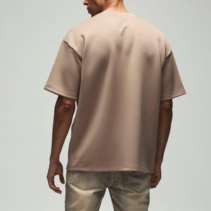 Camiseta de Manga Corta Oversize para Hombre, Marca YOUR BRAND, Algodón Jersey, Cuello Redondo, Diseño Casual con Estampado de Letras y Logotipo Frontal, Venta en Línea - Product Image 5