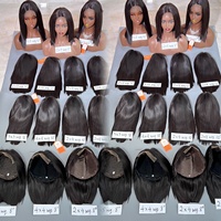 Cheveux vierges vietnamiens 100% naturels AZ Hair 100g, tissage de cheveux à double trame, perruque, extensions de cheveux humains lisses et soyeux