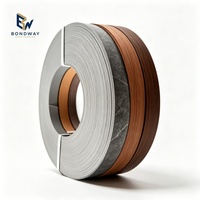 Bande de chant PVC autocollante haute brillance en rouleau, largeur personnalisable 22 mm, épaisseur 0,4-3 mm, finition bois pour placage MDF, armoires et garnitures de meubles