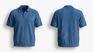 Vêtements de sport en gros, polo décontracté de haute qualité avec tricot texturé doux, confortable pour l'été, polos à manches courtes - Product Image 6
