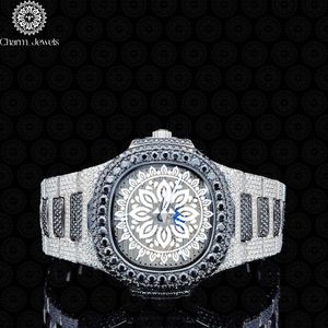 Charm_Jewels Luxury Tonneau Stainless Steel <b>Watch</b> 42mm Analog Quartz Sapphire Crystal <b>Diamond</b> Bezel Folding Clasp Unisex - Product Image 1
