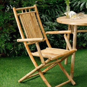 Handmade Bamboo Folding <b>Chair</b> Outdoor Patio Garden <b>Chair</b> Natural Bamboo Furniture for Resort Hotel Wholesale - Product Image 4