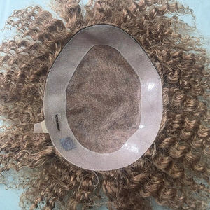 ทูเป้ผมแท้แบบหยิกสไตล์อินเดียสำหรับผู้ชาย ฐานโมโน Prothes-TAZ HAIR BANGLADESH - Product Image 6