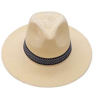 Sombreros de Sol de Paja Hechos a Mano de Alta Calidad, Estilo Vaquero Americano, con Ala Ancha, Venta al Por Mayor, OEM - Product Image 3