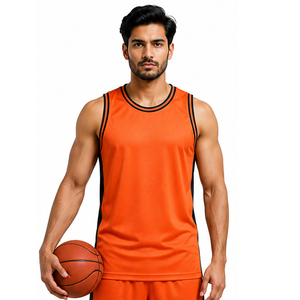 Maillot de basket sans manches respirant pour l'entraînement, maillot de basket pour homme, vêtements de sport, débardeur de basket de haute qualité - Product Image 1