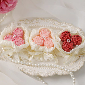 Vela Aromática Redonda de Cera de Soya Hecha a Mano de LANJO, Lujosa, para Recuerdos de Boda y Decoración del Hogar - Product Image 3