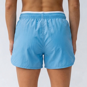 Shorts coupe-vent à taille élastique pour femmes, avec poches latérales, en nylon, à séchage rapide, pour randonnée, camping, légers, imperméables - Product Image 2