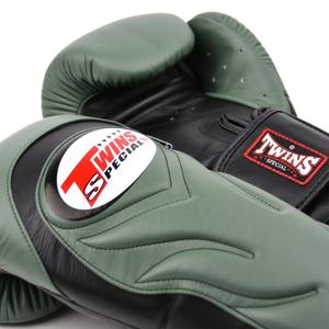 Gants de boxe rouges en cuir PU de haute qualité 10oz/12oz modèle Twins, logo personnalisé, pour sac de frappe MMA, sparring, gants XL, entraînement en salle de sport - Product Image 2