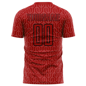 Camiseta de Fútbol Personalizada al por Mayor para Adultos, Ligera, de Secado Rápido, Transpirable, de Poliéster, con Logotipo y Nombre del Club Impresos - Product Image 2