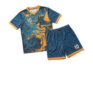 Fabricante de Uniformes de Fútbol Personalizados, Conjunto de Camiseta y Pantalones Cortos de Fútbol con Impresión de Logotipo - Product Image 1