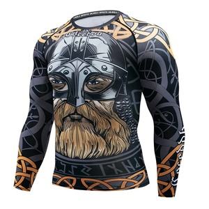 Bjj ชุดรัชการ์ดแขนยาวสำหรับผู้ชาย,ชุดออกกำลังกายผู้ชายพิมพ์ลายสแปนเด็กซ์แบบกำหนดเอง - Product Image 2
