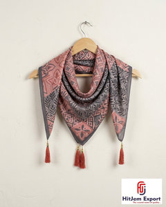 Pañuelo de Seda Estampado de Lujo para Mujer, Diseño Digital, Ligero, Cuadrado, Fabricante Textil OEM ODM, Proveedor Mayorista - Product Image 1