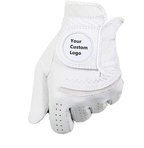 Guante de Golf Personalizado de PU Blanco para Mano Derecha, Transpirable, con Cierre de Velcro, Antideslizante, con Logotipo Personalizado OEM, Guante Deportivo de Golf para Hombre - Product Image 1