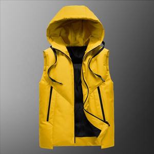 Venta al por mayor delgada chaqueta sin mangas para hombres y mujeres logotipo personalizado chaleco para Otoño Invierno calle moda ropa de talla grande - Product Image 4