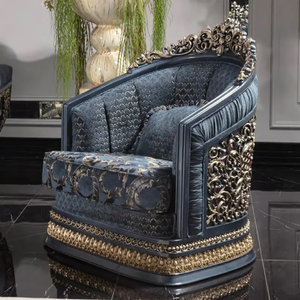 Ensemble de canapés en teck de luxe écologique haut de gamme, style royal européen classique, sculpté à la main, meubles d'entrée pour salon - Product Image 3