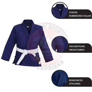 Servicio OEM, Venta al por Mayor de Uniformes de Jiu-Jitsu de Manga Larga, Tela de Algodón de Alta Calidad, Duradera, Transpirable y Ligera, 440g - Product Image 5