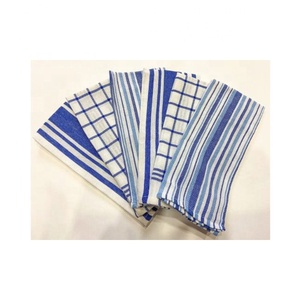 2026 100% Cotton 40x60 Cm Sea Green Checked Custom Embroidered Kitchen Absorbable Gift High-quality Dish Towel Made in Turkey - Product Image 5