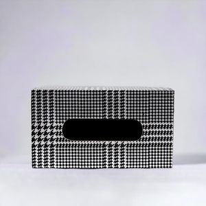 Caja de Madera para Guardar Papel Tisú con Diseño Impreso en Resina | Porta Servilletas de Papel Premium |   Para decoración de comedor, baño, coche, oficina y hogar - Product Image 3