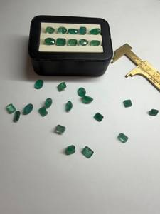 Émeraude Zambienne 100% Naturelle, Formes Mixtes 3x4-6x4mm, 66,20 Carats, Couleur Verte, Pierre Précieuse Non Chauffée, Gemmes Universelles pour Bijoux - Product Image 4