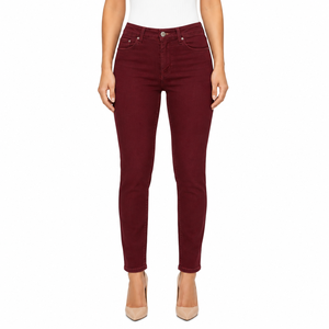 Jean Skinny Femme en Coton Noir Extensible et Sculptant 2025 – Respirant, Tendance Streetwear, Pantalon en Denim pour Femme, Service OEM - Product Image 3