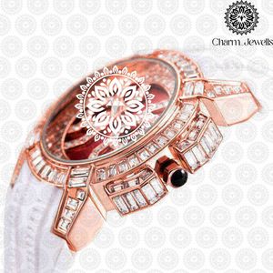Charm Jewells – montre de luxe en céramique pour femmes, 42mm, cadran analogique à Quartz saphir, bracelet blanc, bijoux à la mode - Product Image 2