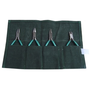 Support de pinces en fer de haute qualité à 12 trous, collection d'outils de fabrication de bijoux, ensemble de portefeuilles en toile, vente en gros à bas prix - Product Image 2